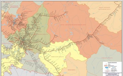 Карта Свердловской железной