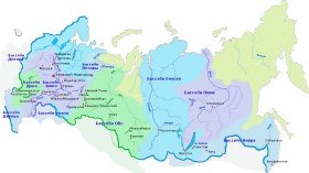 Бассейны самых значимых российских рек
